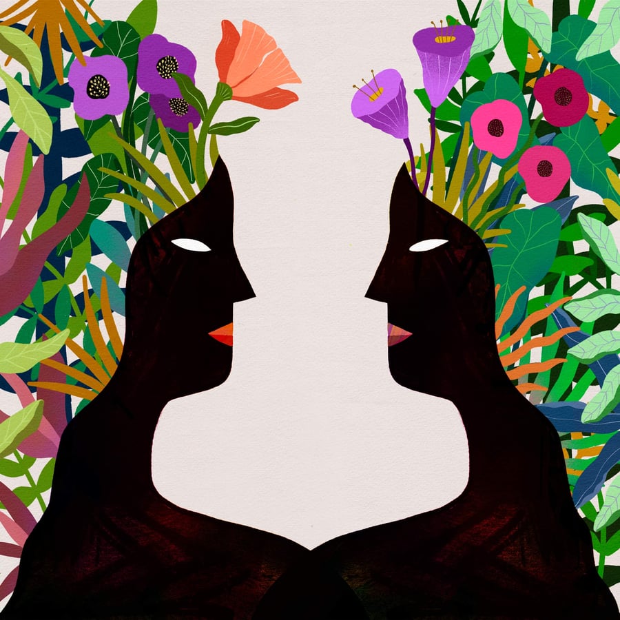 Image of Hair problem - 50x50 cm