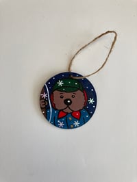 Image 1 of Emmet Otter’s Jugband Christmas hand painted wooden ornament 