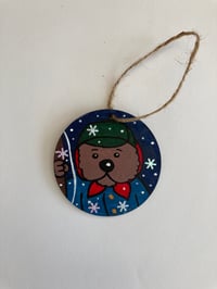 Image 2 of Emmet Otter’s Jugband Christmas hand painted wooden ornament 