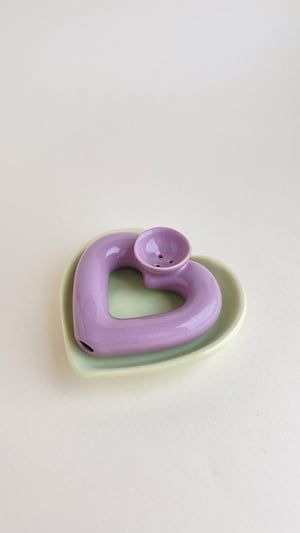 Love Ceramic Pipe + Heart Trinket Dish