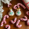 Snowman Cookies (Green Buttons) & Peppermint Threaders (SET)