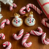 Snowman Cookies (Red Buttons) & Peppermint Threaders (SET)