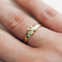 Image 2 of Cross Sticks Stainless Steel Ring