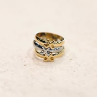 Image 5 of Cross Sticks Stainless Steel Ring