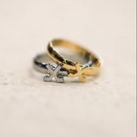 Image 4 of Cross Sticks Stainless Steel Ring