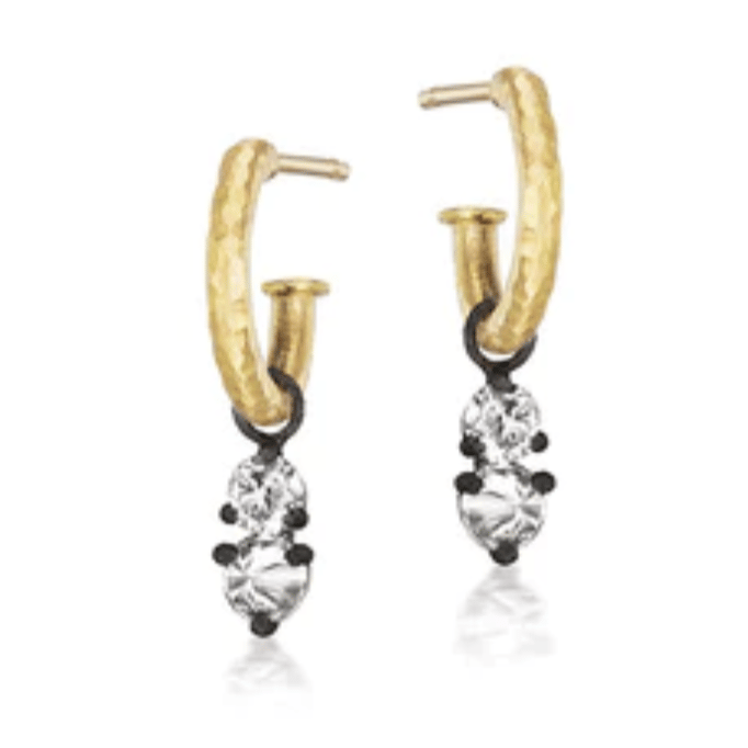 Image of New Gold and Inverted Diamond Earrings (4 styles)