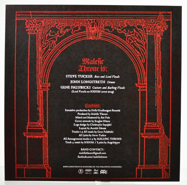 MALEFIC THRONE (PERDITION TEMPLE, MORBID ANGEL MEMBERS) S/T (12"LP)