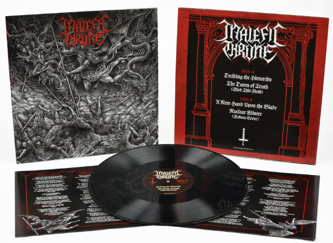 MALEFIC THRONE (PERDITION TEMPLE, MORBID ANGEL MEMBERS) S/T (12"LP)