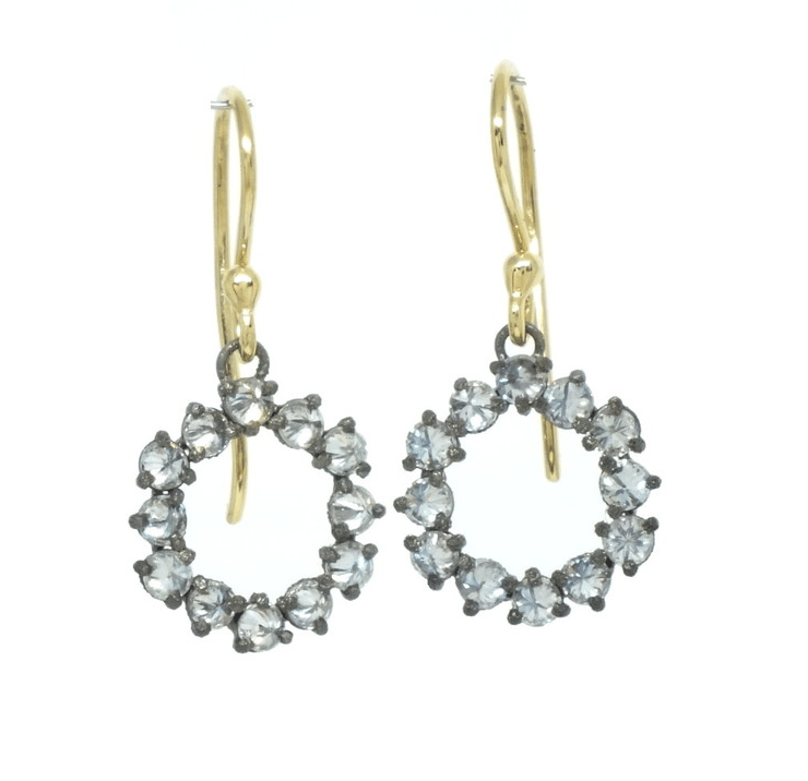 Image of Diamond Circle Earrings (back in stock!)