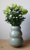 Image of wavy teal vase, large