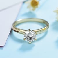 Image 2 of Moissanite Diamond Engagement/Wedding ring 