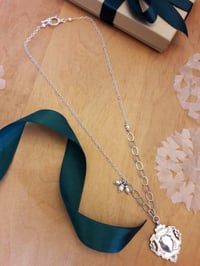 Image 1 of 3LU Oval Asymmetrical Chain necklace with Fob