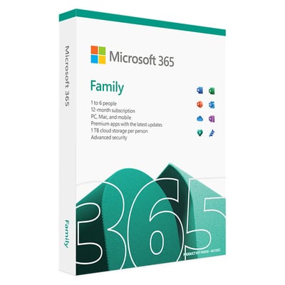 Image of SERVICE: Microsoft 365 Family ( One-Year Subscription ) - For PC, Mac, iOS, Android, And Chromebook.