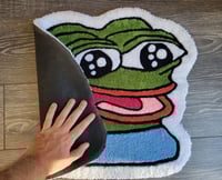 Image 3 of Peepo Happy Frog Handmade Rug