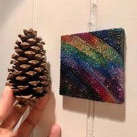 Image 4 of "Rainbow Connections" by Katy DeBra, 3" x 3" x 0.4"