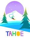 Tahoe Snowboard 11 x 14