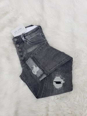 Image of Amanda High Rise Straight Jean
