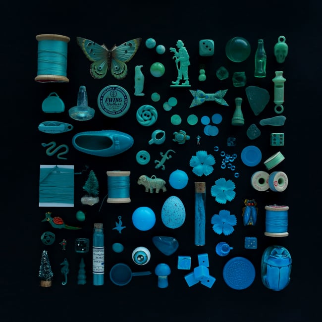 Color Flatlay Art Print