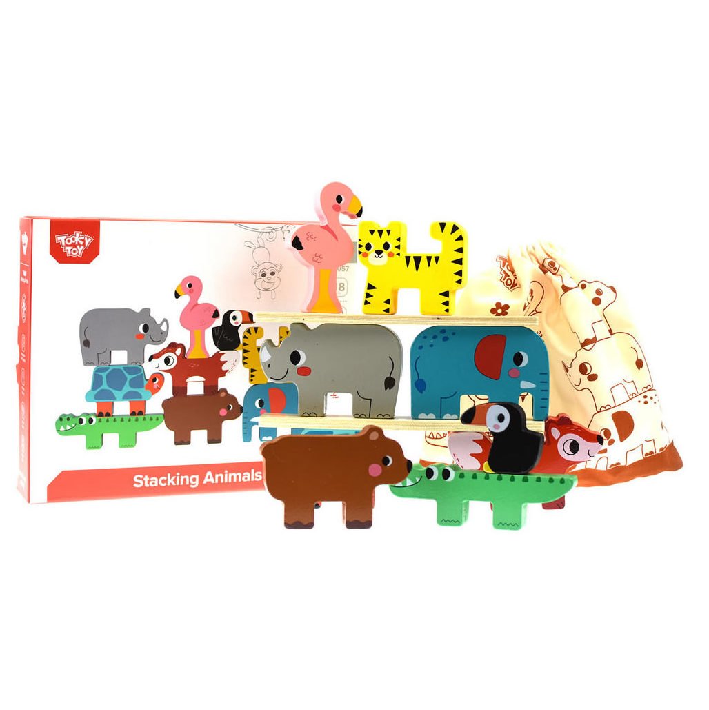 Stacking Animal Blocks | The Crafty Squirrel