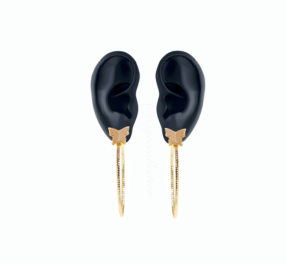 Image of BUTTERFLY HOOPS
