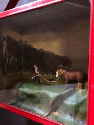 Image of Diorama - leading a horse to water