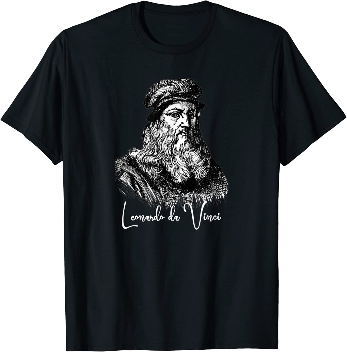 Image of Leonardo da Vinci Self Portrait T-Shirt.