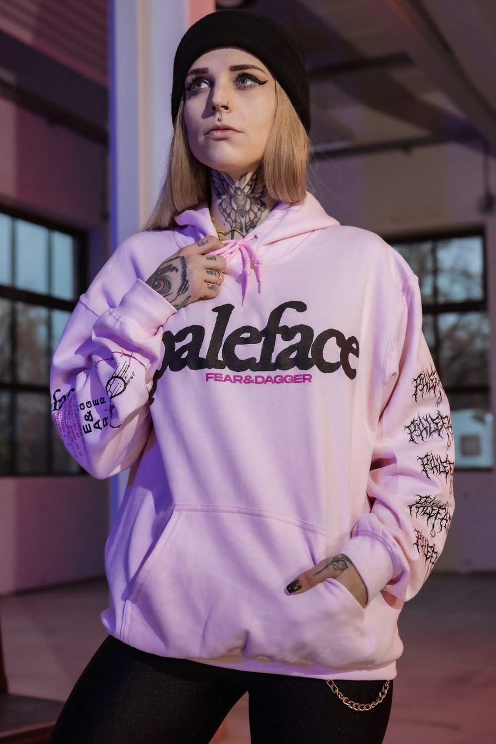 Image of LIMITED MODERN AGGRESSIVE PINK HOODIE