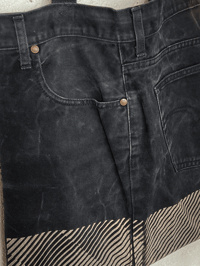 Image 5 of TOTE BAG UPCYCLING / NOIR / DENIM / Tramé ECRU