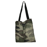 Image 1 of TOTE BAG UPCYCLING / CAMO / Tramé ECRU