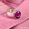 Galaxia de Andrómeda Amethyst Ring