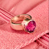 Galaxia de Andrómeda Amethyst Ring