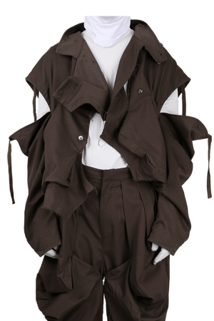 Image of ÆNRMÒUS - Deepi Crescent Jacket II (Brown) 