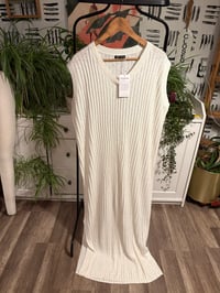Image 1 of NWT cream oversized dress 