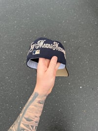 Image 5 of TAN BRIM TRI TONE  ARIZONA DIAMOND BACKS CUSTOM FITTED CAP