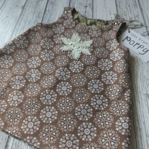 Image of Play All Day Reversible Dress- Snowflake