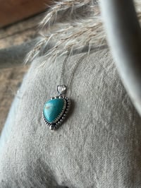 Image 2 of Kingman Heart Drop Necklace