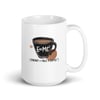 Retro coffee E=mc2  White glossy mug