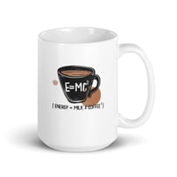 Image 5 of Retro coffee E=mc2  White glossy mug
