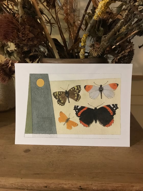 Image of Garden butterflies giclee print 