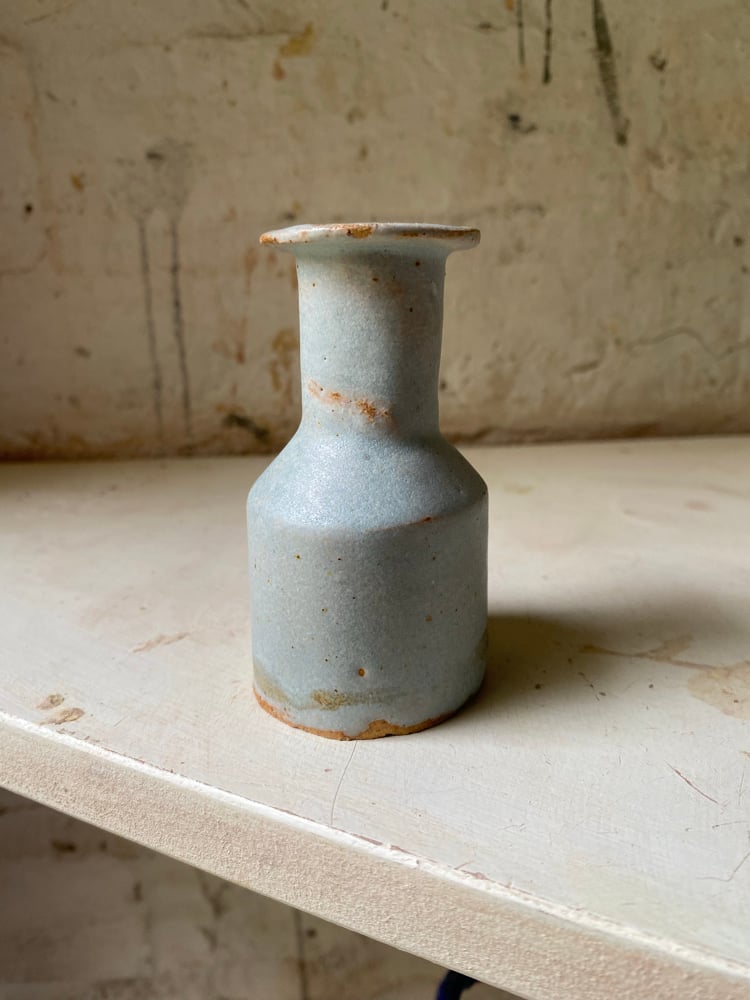 Small squat bottle (duck egg) Image 5