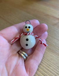 Image 4 of Hanging Snowman Decoration.