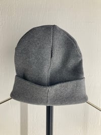 Image 3 of HANDSHAKE RIB BEANIE MID HEATHER GREY
