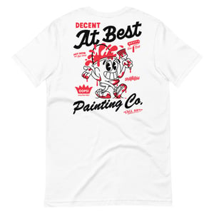 "D.A.B. Painting Co." Unisex t-shirt (White/Red/Black)