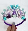 Purple Mermaid birthday tiara crown party props 
