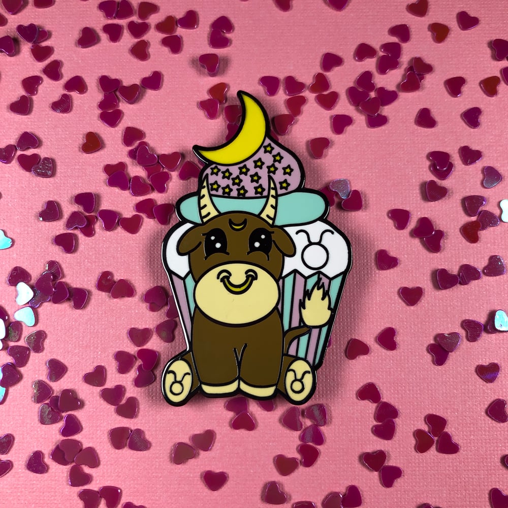 Image of Taurus Cupcake Pin