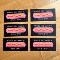Image 1 of Sticker - Hot dog