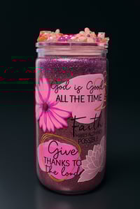 Image 1 of "God Is Good" Insulated Tumbler with Custom Lid
