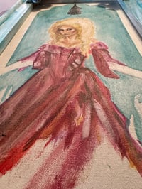 Image 5 of Hands of Light: A Good Witch series “Mora la Bat” Original Painting (50% Discount Applied)