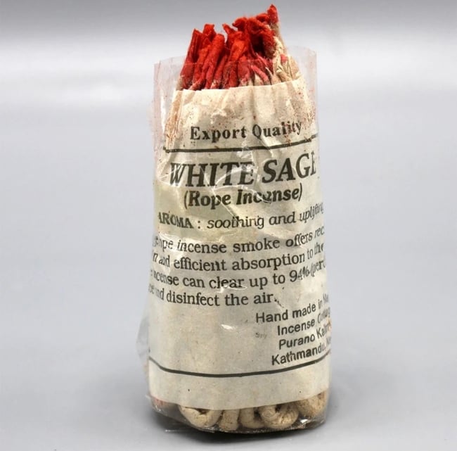 40 Pcs/Set Homemade White Sage Rope Incense 