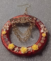 Image 5 of Golden Ember Bloom Hoops